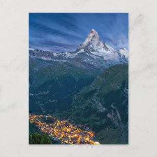 Mountains   The Matterhorn, Zermatt, Swiss Alps Postcard