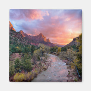 Mountains   The Watchman Zion Nathional Park Utah Magnet