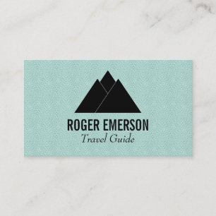 Mountains / Trees (green) Business Card