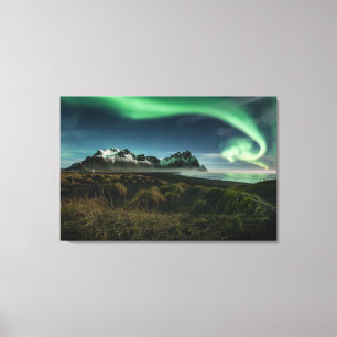 Mountains Vestrahorn Mountain, Iceland Canvas Print