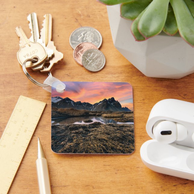 Mountains | Vesturhorn Mountain Iceland Key Ring (Desk)