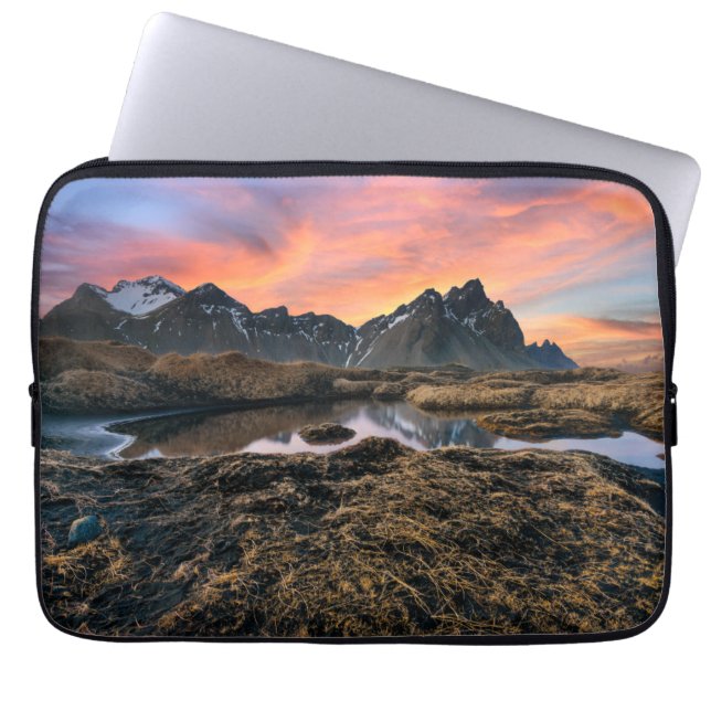 Mountains | Vesturhorn Mountain Iceland Laptop Sleeve (Front)