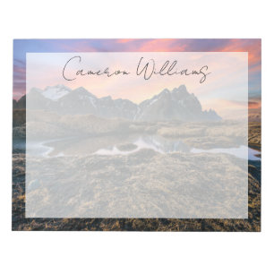 Mountains Vesturhorn Mountain Iceland Notepad