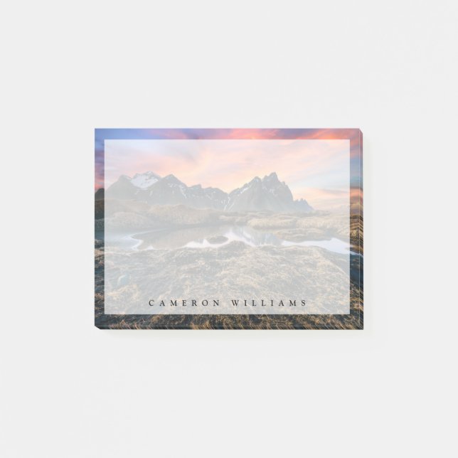 Mountains | Vesturhorn Mountain Iceland Post-it Notes (Front)