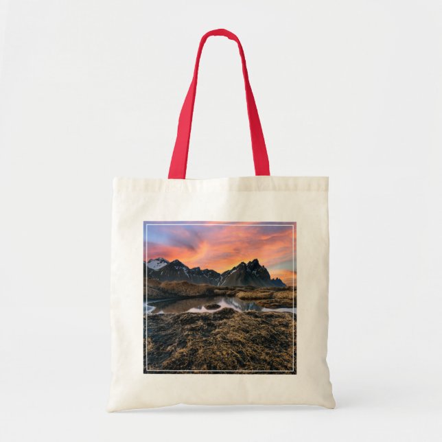 Mountains | Vesturhorn Mountain Iceland Tote Bag (Front)