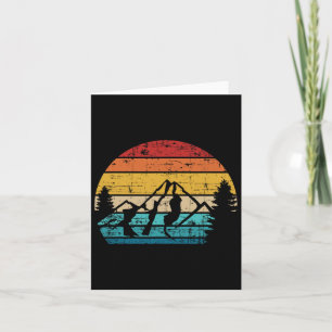 Mountains Vintage Camping Card