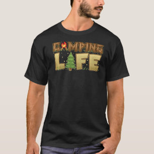 Mountains Vintage Camping Enjoy Hiking Outdoor Act T-Shirt