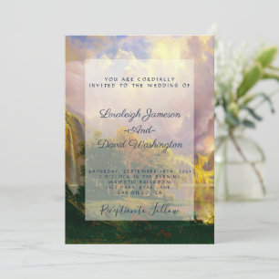 Mountains wedding invitation