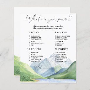 Mountains - what's in your purse