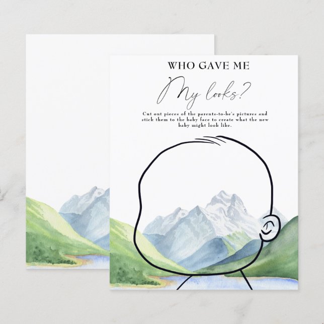 Mountains - Who gave me my looks game (Front/Back)