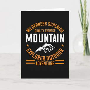 Mountains - Wilderness Explorer Outdoor Adventure Card