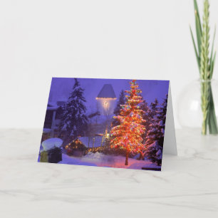 Mountains Winter Snow Holiday Card