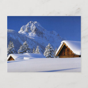 Mountains Winter Snow Postcard