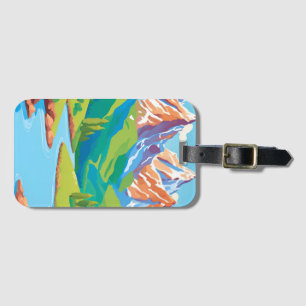 Mountains with Stream Luggage Tag