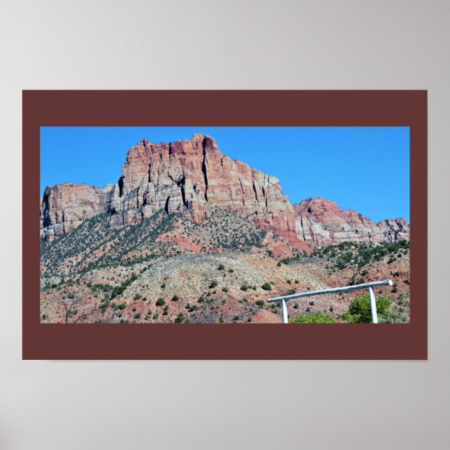 Mountains Zion National Park Poster (Front)