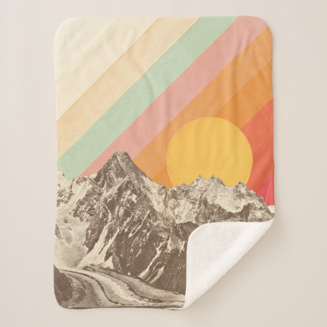 Mountainscape 1 | Florent Bodart Sherpa Blanket (Front)