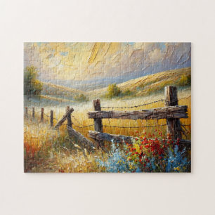 "MOUNTAINSIDE" JIGSAW PUZZLE – LANDSCAPE SERIES