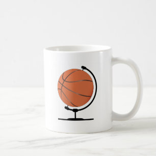 Mounted Basketball On Rotating Swivel Coffee Mug