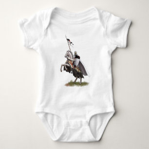 Mounted Knight Templar Baby Bodysuit