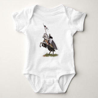 Mounted Knight Templar Baby Bodysuit
