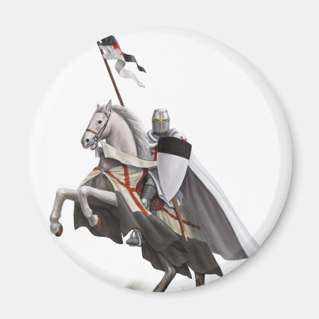 Mounted Knight Templar Magnet (Front)