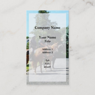 Mounted Police Profile Business Card