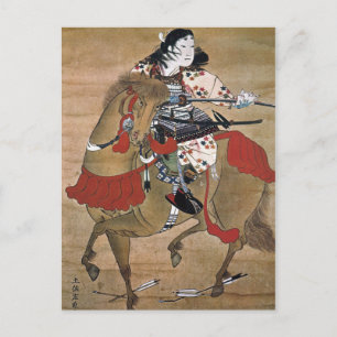 Mounted Samurai Postcard