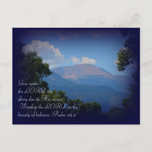 Mountian Scene Postcard (Front)