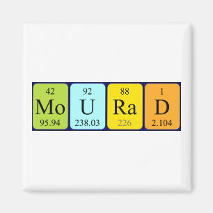 Mourad periodic table name magnet