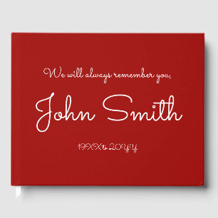 Mournful and Plain Memorial Guestbook