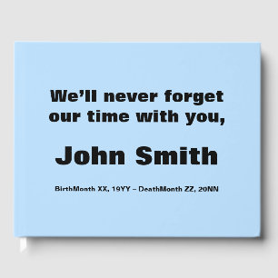 Mournful and Plain Sympathy Guestbook