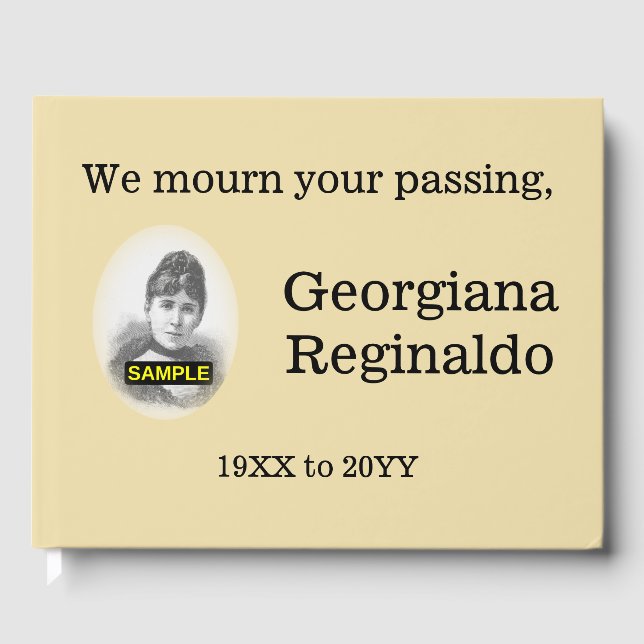 Mournful & Minimal Sympathies Guestbook (Front)