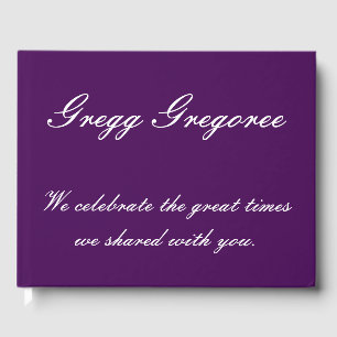 Mournful, Subdued Funeral/Memorial Guestbook