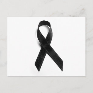 Mourning - Black Ribbon Postcard