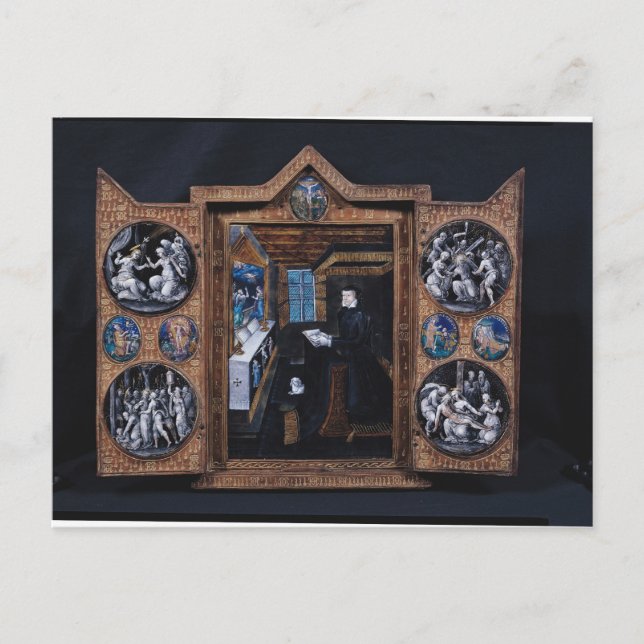 Mourning cabinet postcard (Front)