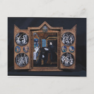Mourning cabinet postcard