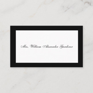 Mourning Calling Card