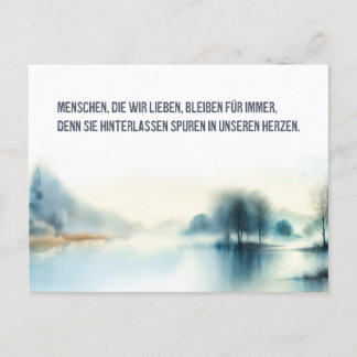 mourning card "People we love"