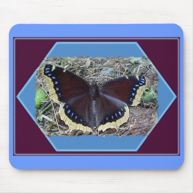 Mourning Cloak Butterfly Mousepad (Front)