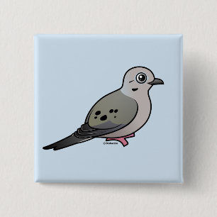 Mourning Dove 15 Cm Square Badge