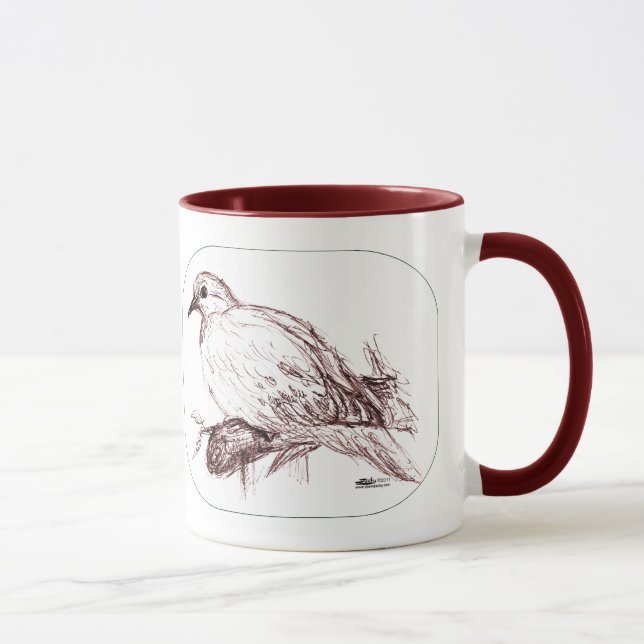 Mourning Dove Baby Mug (Right)