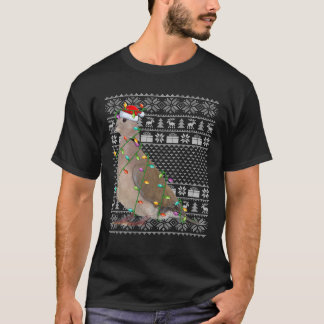 Mourning Dove Bird Lover Santa Ugly Mourning Dove T-Shirt