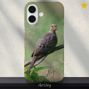 Mourning Dove Bird Painting Custom Name  iPhone 16 Case