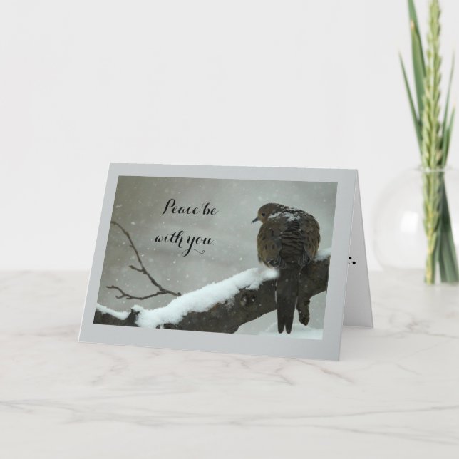 Mourning Dove Christmas Card (Front)