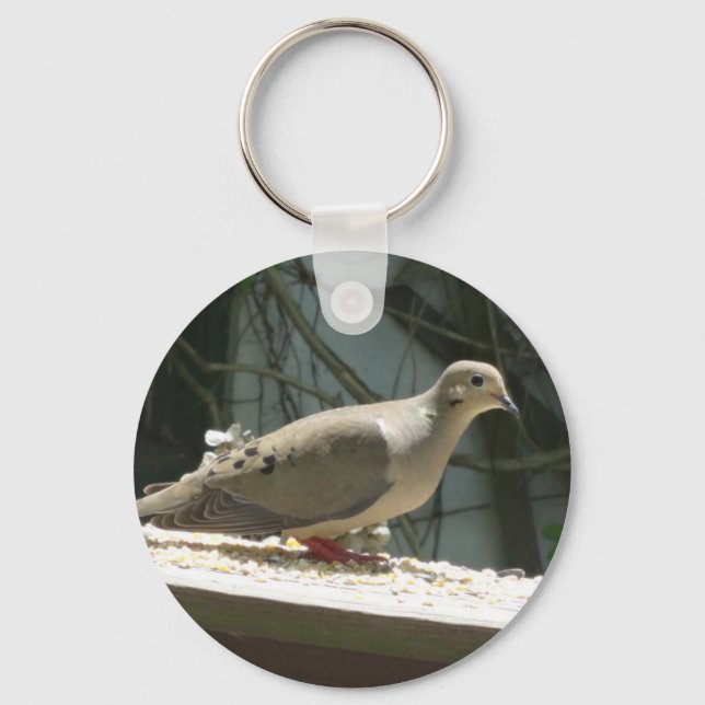 Mourning Dove Key Ring (Front)