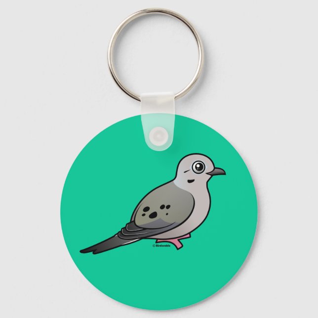 Mourning Dove Key Ring (Front)