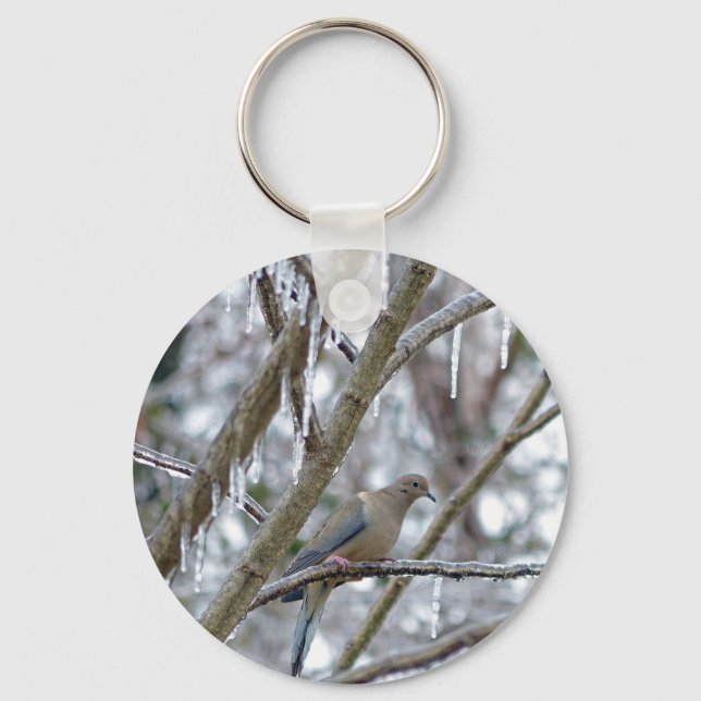 Mourning Dove Key Ring (Front)