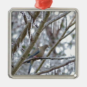 Mourning Dove Metal Tree Decoration