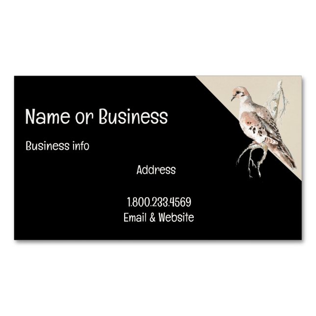 Mourning Dove/ Turtle Dove Card  to Customise (Front)