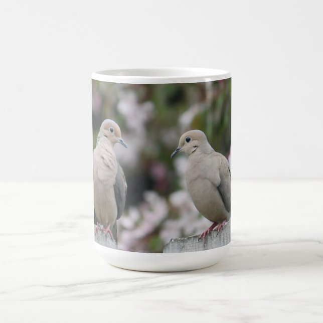 Mourning Doves Photo Coffee Mug (Center)
